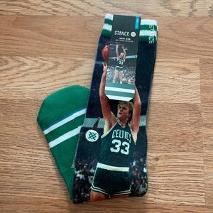 Stance Larry Bird socks NWT